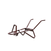 Accessories / Individual parts | for wheelbarrows | Wheelbarrow frame for deep pan 90 liters | type Geselle, with two individual trays. with integrated tilting bracket and trough support